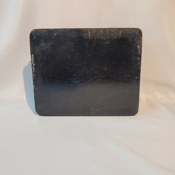 Japanese Antique Papier Mache Lacquer Painted Trinket Box Meiji Period 19th Cent - Picture 10 of 10